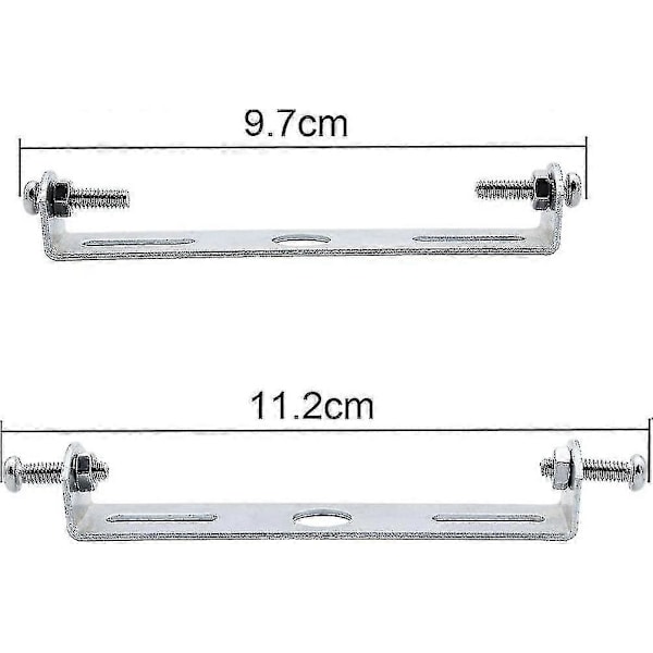 4-pakks takplatebrakett for lysarmatur 90 mm jordet med skruer, oppheng for taklampe