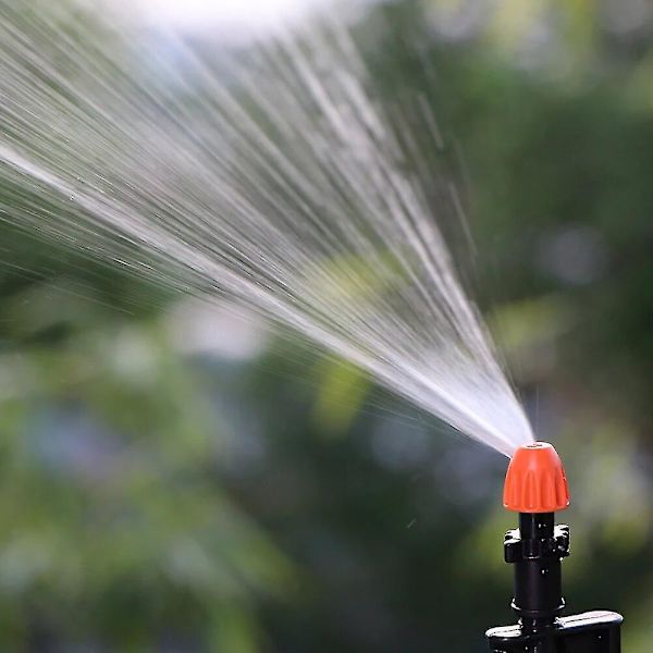 Utmärkt 5-30m Självprimande Pumpset 90/180/360/remsa Bevattningssystem för Trädgård 1/4' Automatisk Bevattningsutrustning 100-240vspray X-nozzles only