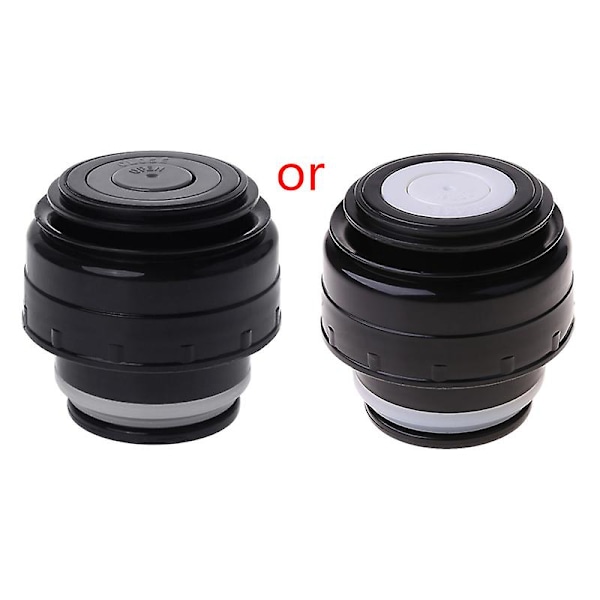 5,2-7,5 cm termospullon korkki, helppokäyttöinen ja puhdistettava, kannettava yleismuki 5.2cm- black light Grey