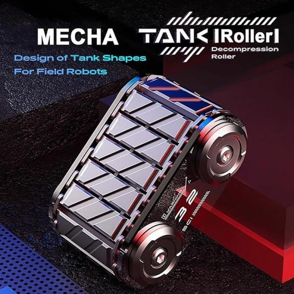 Fidget Spinner Tank Roller Form Decompression EDC Ratchet Metalliskt Skrivbordsleksak Present [DmS]