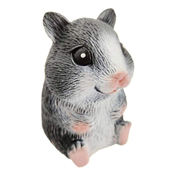 Stressboll Hög Imitation Djur Avkoppling Långsam Återhämtning Hamster Anti-stress Kläm Leksak för Vuxen Black