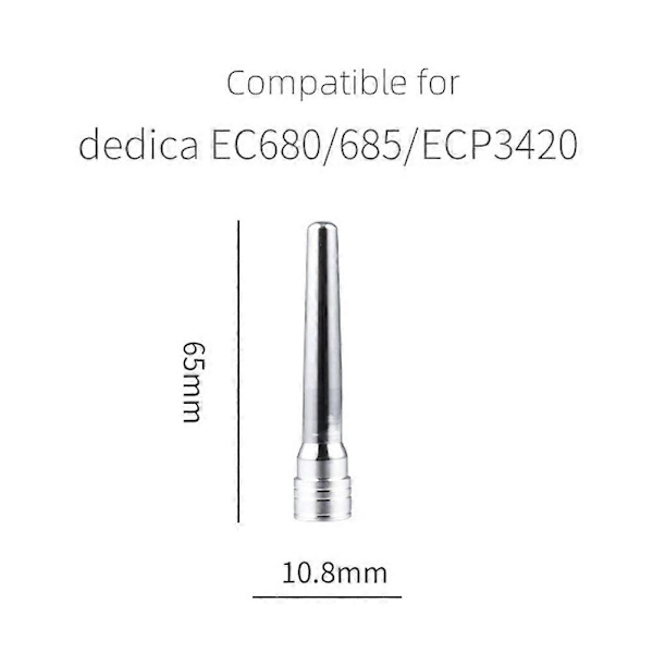 Höyryputken suutin Dedica EC680/EC685, EC9335, ECP3420, ECO310:lle, maidonvaahdotusputki, tahra Silver
