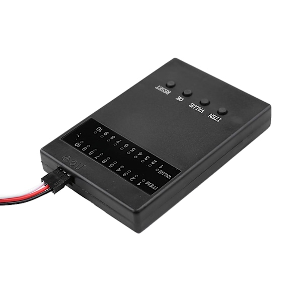 RC-bil Programmerkort Elektronisk Hastighetsregulator Programmerer for RC-bil 25a-120a Børsteløs ESC [DmS] black