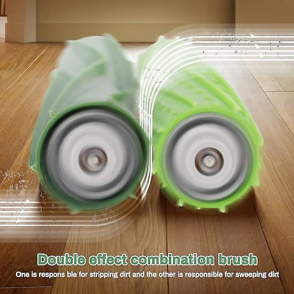 Reservedele Kompatible Med Roomba I7 I7 + / I7 Plus E5 E6 E7, Robot Reservedele Tilbehør Med 3 Filtre, 3 Sidebørster, 1 Hovedbørste