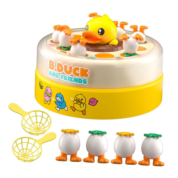 Familiespil med springende plade, roterende bræt, rollespil, aktivitet, fangstlegøj, elektrisk springende andelegetøj, springende drejeskive 18cmx8cm
