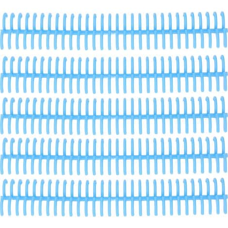 10 hållbara plastbindningsringar, 30 hål, 22 mm diameter, blå, för pärmar med lösa blad