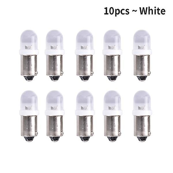 10 stk BA9S LED-lamper Bil Instrumentpanel Lys HvitBY
