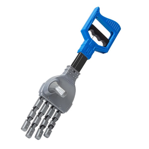 Morsom robotklo-søppelplukker, intelligensleketøy for barn, håndgriper, interaktivt leketøy-griperobot hånd for barn Blue M as described