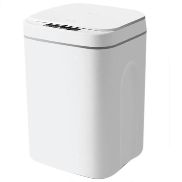 16L Automatisk Sensor Skraldespand Affaldsbeholder Induktionsspand Husholdningsaffaldsbeholder - HvidBY white
