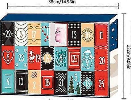 Adventskalender, 24 Mochi Squishies, Gjenbrukbar, Gave Til Gutter Og Jenter