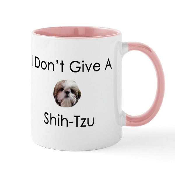 Jag bryr mig inte om en Shih Tzu-mugg - 11 oz keramisk mugg - Nyhet kaffe- och tekopp - ONEW102