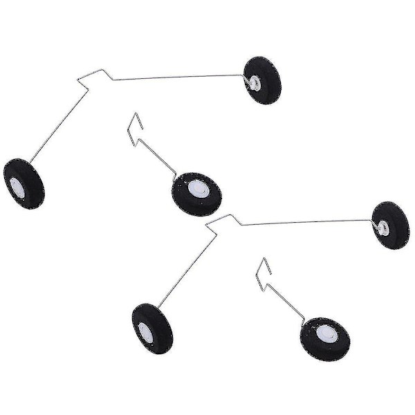 4x RC Flygplans Landningsställfäste med Hjul för WLtoys F949 Tillbehör [DmS]