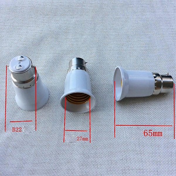 Bc B22 - ES E27 -sovitin, pistokanta Edison-ruuvikanta 1 Pc