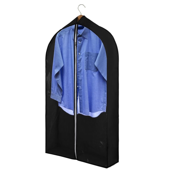 39in plaggpåsar för att hänga klädförvaring med genomskinligt cover för att hänga multi klädgarderob förvaring Travel, blixtlåsöppning för att hängaBY Gray 4Pcs