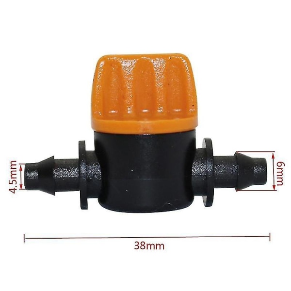 5 stk. 4/7 mm Miniventiler Hjemmebrygget Havevanding Afbryderkobling Pigget Spalte Vand Slangeventil HavevandforbindelserBY 2pcs