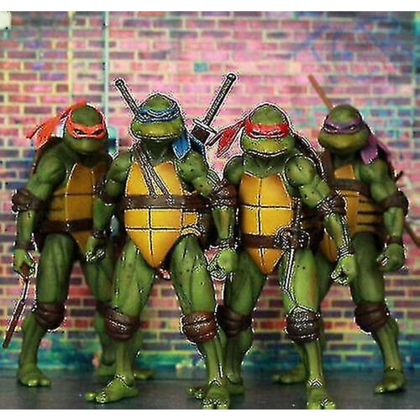 Ninja Turtles 1990 Film 7 Neca Tmnt Teenage Movable Toys Mutant Actionfigur  (FMY) Donatello