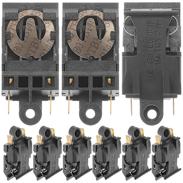 12 st Termostatbrytare 16A 250V Vattenkokare Temperaturreglerbrytare 4.5X2.1cm