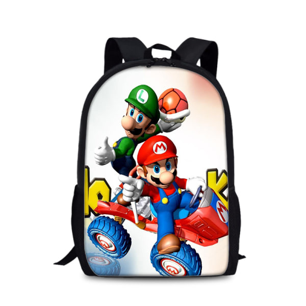 Cartoon Backpack Lightweight Waterproof School Bag Gift 17 Inch Cartoon Laptop Backpack (Mario)