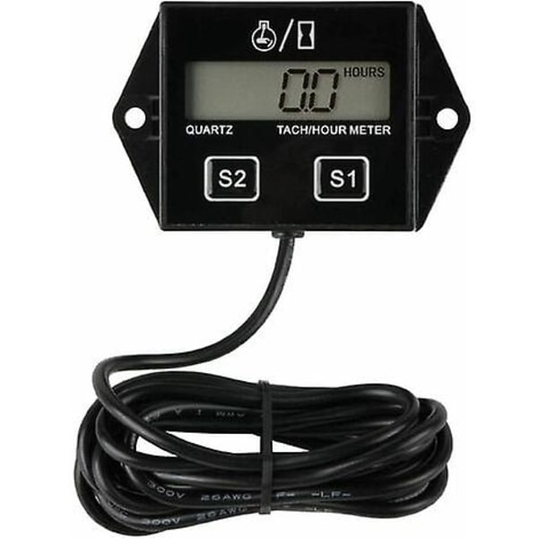 Digital timetæller tachometer, vedligeholdelsespåmindelse, udskifteligt batteri, automatisk slukning, [DB]