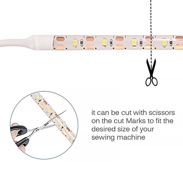 6500k LED-lysstribe til symaskine med USB-strømforsyning til industri