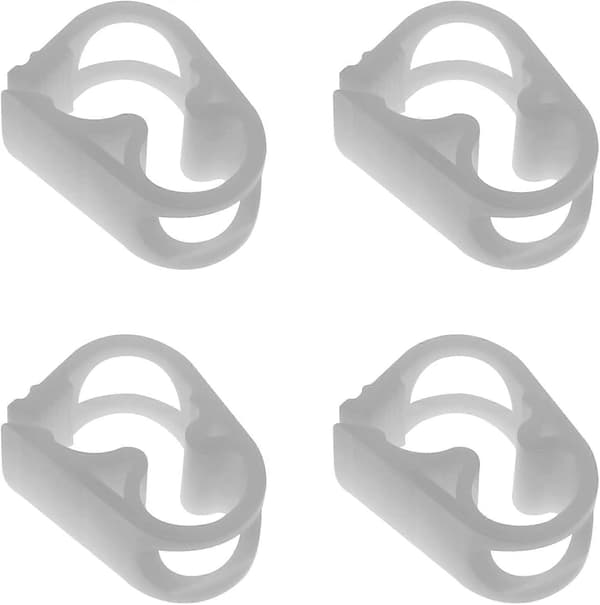 4 stk. Slangeklemme for strømningskontroll 1/4\" - 1/2\" Plastslangeklemmer Justerbart rør