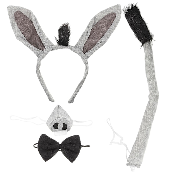 Prom Props Hønefest Kostume Dyreører Pandebånd Æsel Pandebånd Halloween Dyreører Pandebånd Æsel Næse Kostume