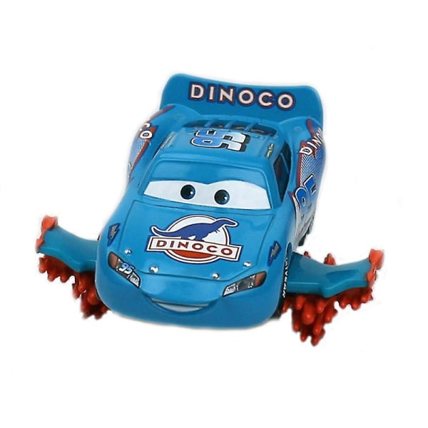 Cars Dinoco Mcqueen Race Car Toy Model Blue  [DmS]