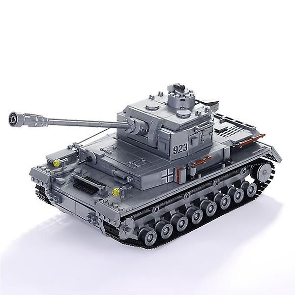 Panzer IV F2 Tiger Tank Rakennuspalikat Sarja Armeijan Leikkikalu Tankki Mallit Sotilaallinen 1193kpl 36cm  [DmS]