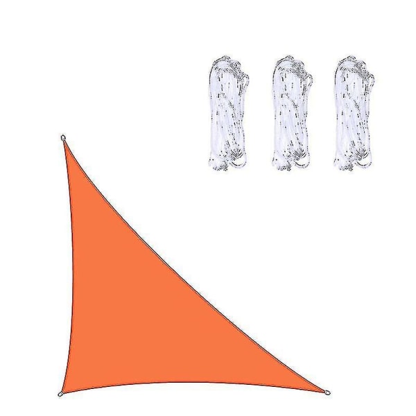 3x3x4.3m/4x4x5.7m/5x5x7.1m Vedenpitävä Auringonsuojakanka Triangeli Puutarhaan, Terassille, Ulkotiloihin, Katokseksi, Uima-altaalle, Leirintäalueelle Orange 3x3x4.3m