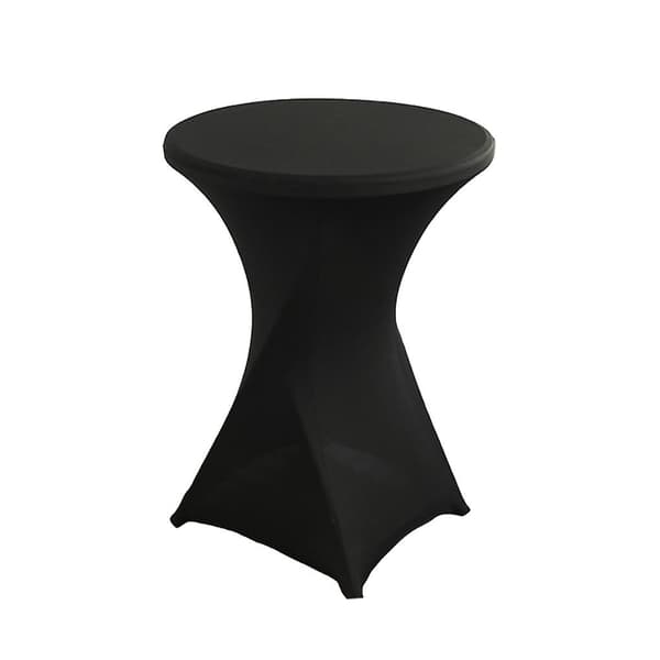 Polyester Rund Elastisk Duk Slitstark Och Dammskyddande För black