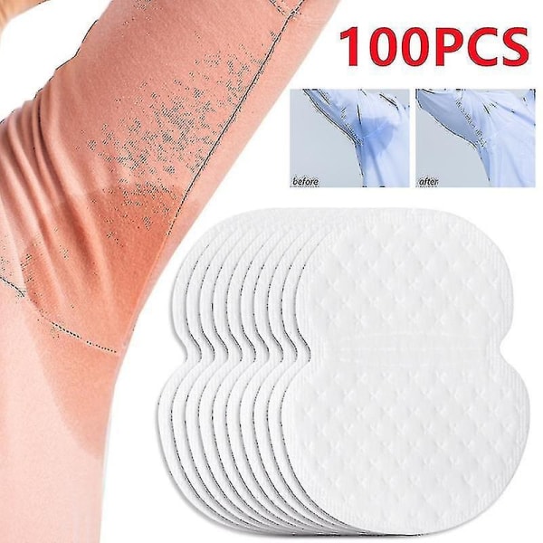 100pcs/set Underarm Pads Dress Clothing Perspiration Deodorant Pads Armpit Care Sweat Absorbent Pads