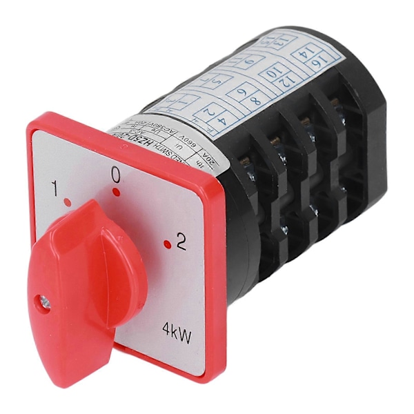 Berm Rotary Omskifterknap Kontrol Vælgerkontakt 4 Sektioner 3 Positioner Ac380v