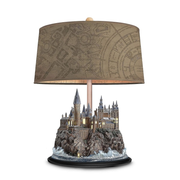Högkvalitativ The Bradford Exchange Harry Potter Hogwarts Slott Ljussättningsskulptur Bordlampa