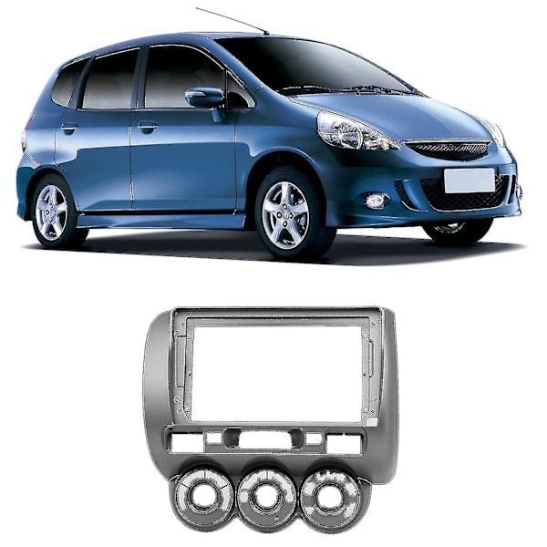 Bilstereo 9 tommer 2din Audio Facia Dvd Kompatibel med Honda Fit City Jazz 2006