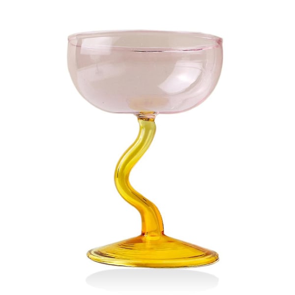 Dessertkopp i glas - 240 ml Cocktailglasglassglass för glass, sallad, cocktail, krydda GiftBY style 1