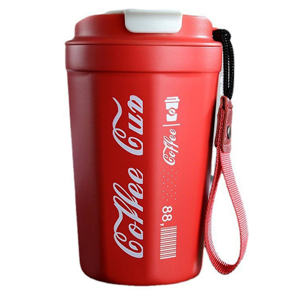 390 ml Coca-Cola Kaffeekopp Dubbelväggig Läcksäker Termoskopp Mugg Present Till Vän Red