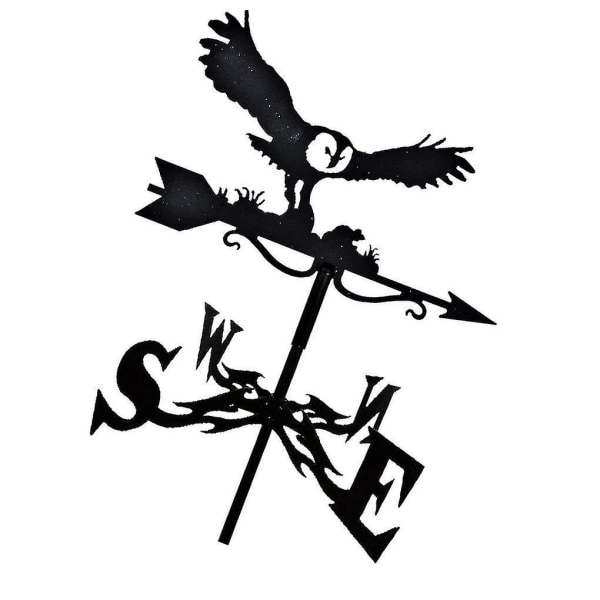 Retro Metal Säähaukka Tuulen Suunnan IlmaisinBY Owl