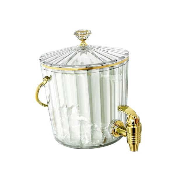 2L Drikkedispenser med hane til juicekande til juice og limonade Clear