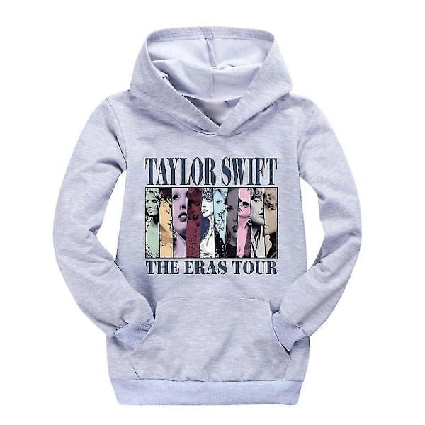 Julegaver Pop Taylor Swift The Eras Tour Hoodie Piger Drenge Hættetrøje Trøje Topper 9-14 År Børn Teenagere Gray 13-14 Years