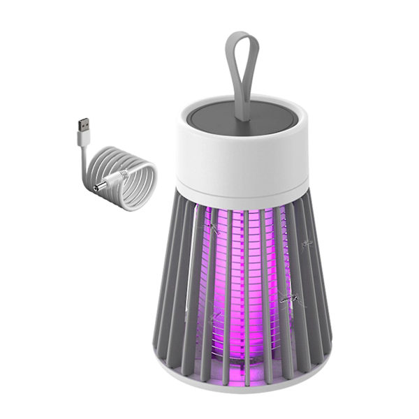 Myggdreper Fluesnapper Sikker Husholdningsmygglampe Egnet For Mygg Og Flygende InsekterBY Gray Basic