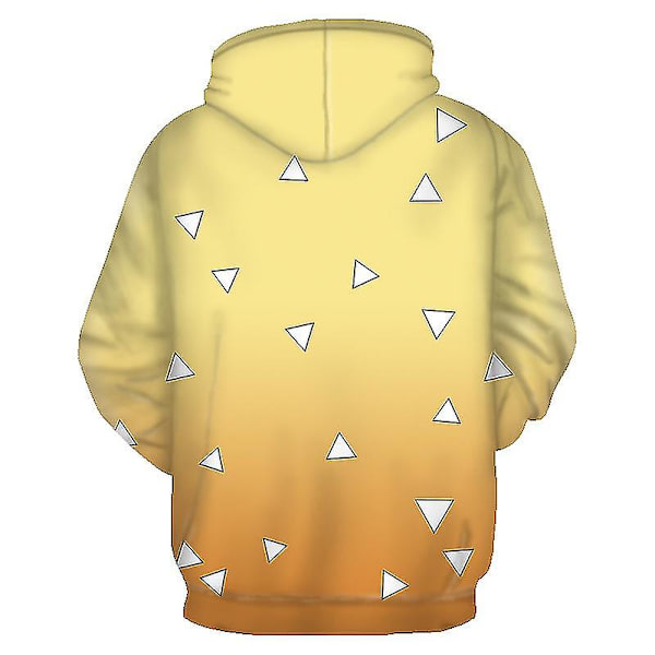 Barn Anime Demon Slayer Cosplay Hoodie Vuxen Tanjirou Nezuko Tröja Agatsuma Zenitsu 2XL