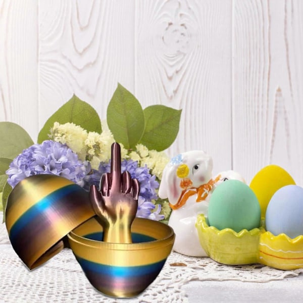 Påskeegg Overraskelse, Langfinger Inneholder Overraskelse, Langfinger Ornament, Personlig Fingergave, Morsomt Langfinger Påskeegg Inneholder Overraskelse A