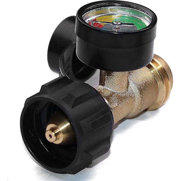 Propantankmåler Niveauindikator LP Gas Trykmåler Farvekodet Universal Til Cylinder, BBQ Gasgrill, RV Camper, Varmer Og Flere Apparater