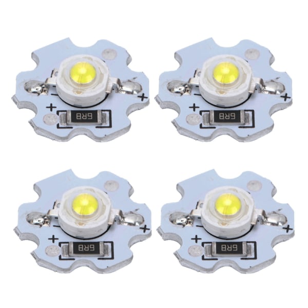 25 kpl 5V LED-sirua 200LM 1W suuritehoinen LED-lamppuhelmet DIY-valaistuslaitteisiin Puhdas valkoinen 6000-6500K