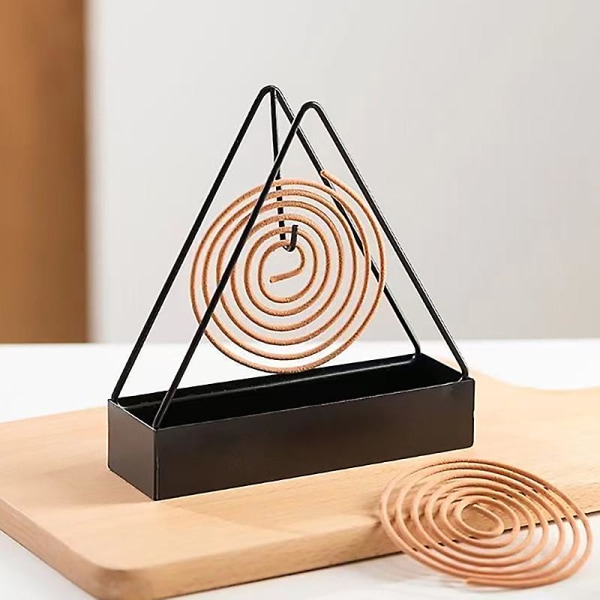 Iron Mosquito Coil Holder Incense Holders Coil Incense Burner Frame Modern Repellent Incense Rack for Household Bedroom PatioBY