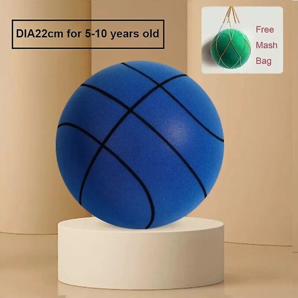 24 cm storlek 7 tyst basketboll studsar hög tyst boll basketboll sport spel barn födelsedag julklapp Db line blue 22cm