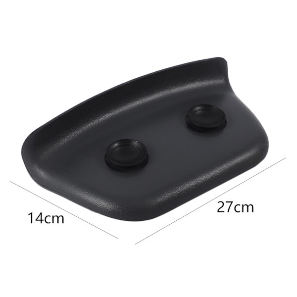 Spa-badeputer, PU-badeputer med sugekopper, ergonomisk hjemme-spa-hodeputer for avslappende H Black