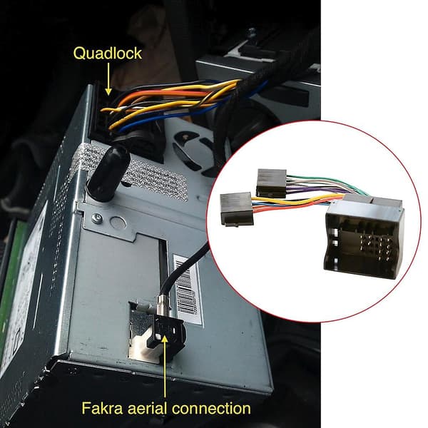 Bilradio ISO Adapter Switch Kabel til Opel H Corsa C Combo Meriva Zafira til Agila Movano [DB]