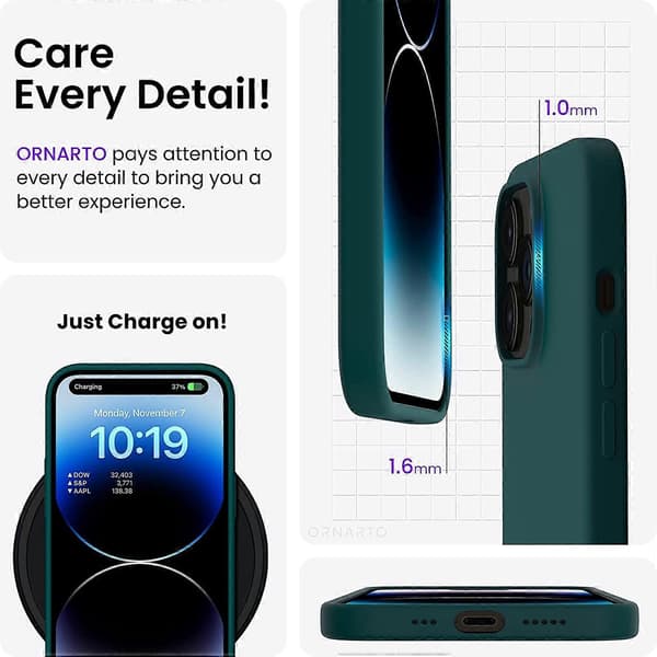 iPhone 14 Pro Deksel, Flytende Silikondeksel (for iPhone 14 Pro) (6.1\"), iPhone 14 Pro Slim Deksel, iPhone 14 Pro Støtsikkert Deksel - Olivengrønn