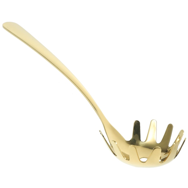 Spaghetti Server Ske, Køkken Rustfrit Stål Noodle Si Noodle Filter Golden 27.00X6.20X3.00CM